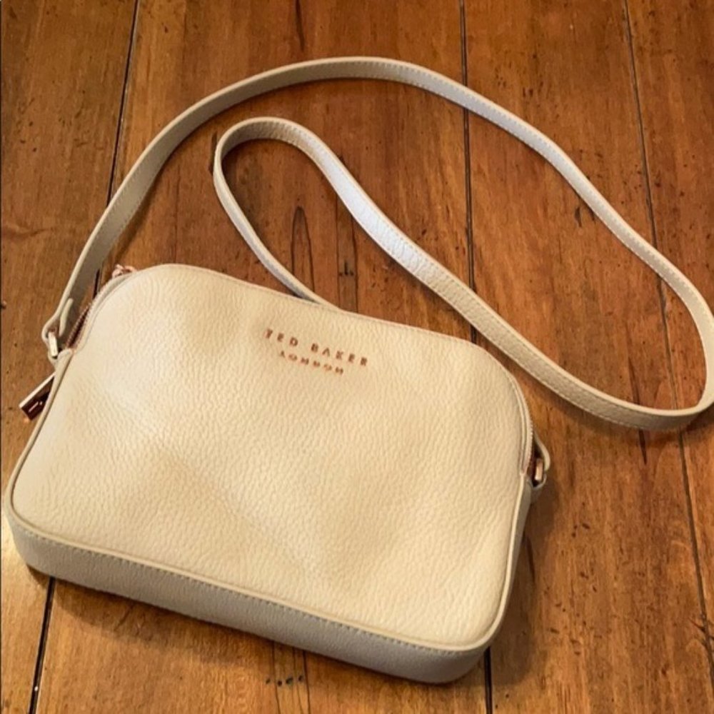 Ted Baker London Cream / Rose Gold Crossbody Bag